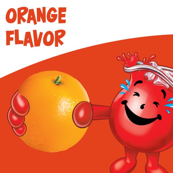 Kool-Aid Soft Drink Mix - Orange Unsweetened, Caffeine Free, 0.15 oz/envelope, Pack of 15