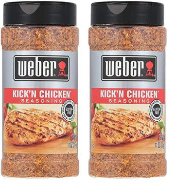 Weber Kick'N Chicken Seasoning, 11 Ounce Shaker (Pack Of 2)