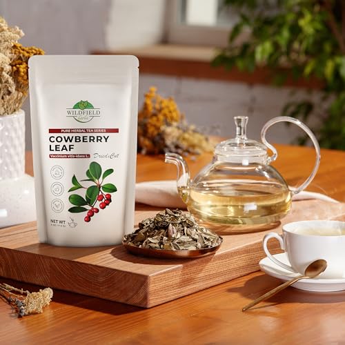 4 Oz. Dried Cowberry Lingonberry Leaves Herbal Tea (Folium Vitis Idaea L.) - 113G Cowberry Leaf Herb Tea Hojas De Ar  Ndano Rojo
