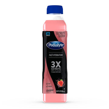Pedialyte Electrolyte Solution, Strawberry, 16.9 Fl Oz