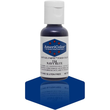 1 X NAVY BLUE .75 Ounce Soft Gel Paste Food Color