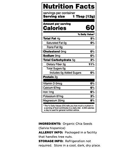 Terrasoul Superfoods Organic Black Chia Seeds, 2.5 lbs, Nutrient-Packed Superfood for Energy, Puddings & Smoothies