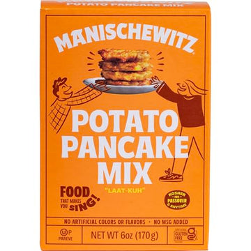 Manischewitz Potato Pancake Mix 6oz | Gluten Free, No MSG, Traditional Style Potato Latke Mix