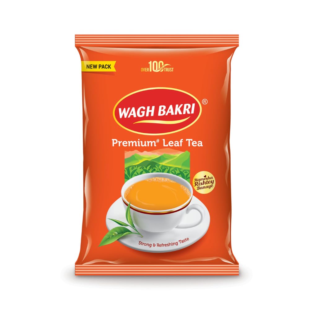 Wagh Bakri Top-Grade Leaf Tea  Poly Pack  500G