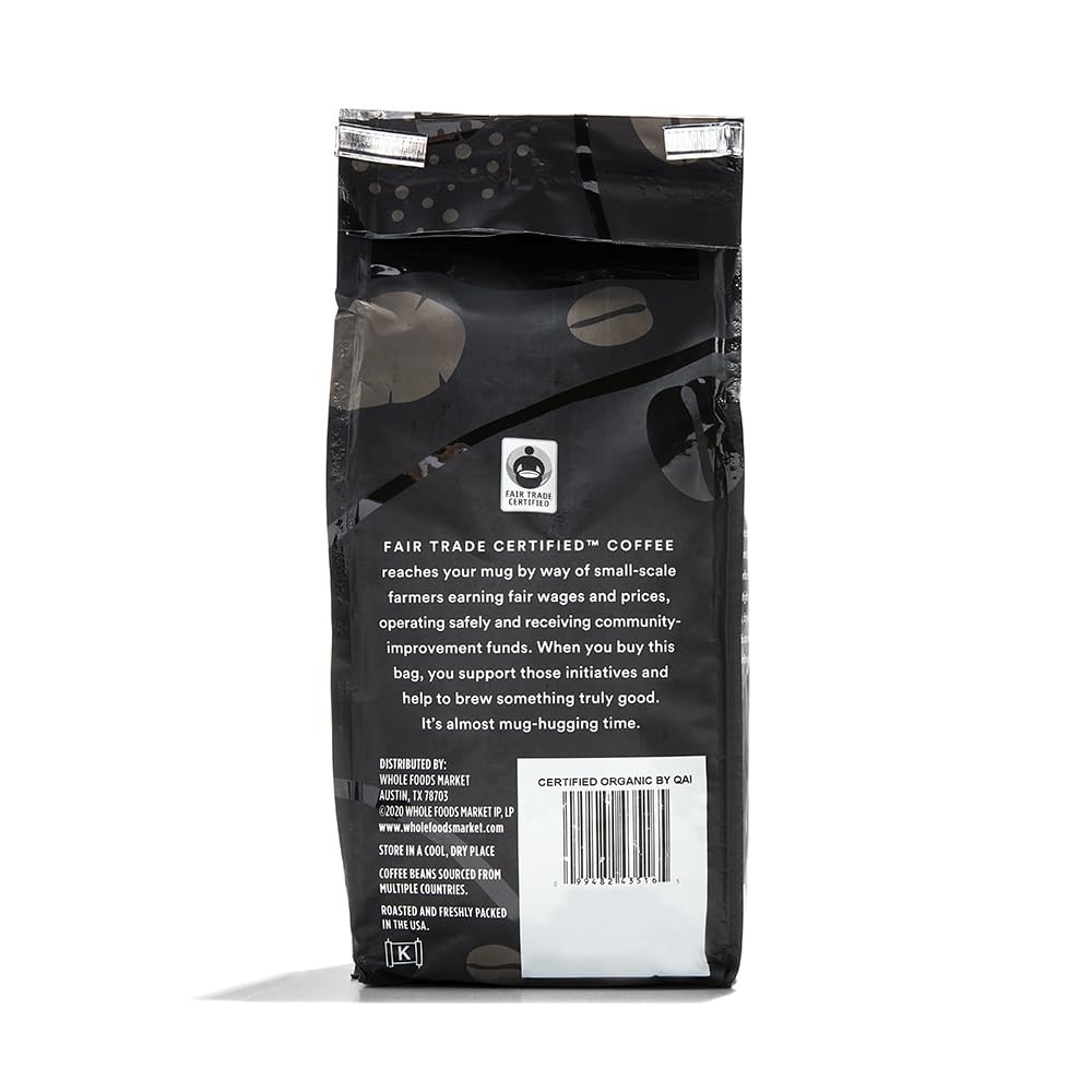365 by Whole Foods Market Coffee Pacific Rim Blend Vienna Roast Whole Bean, 10 Ounce - Premium Coffee for a Rich Flavor Experience