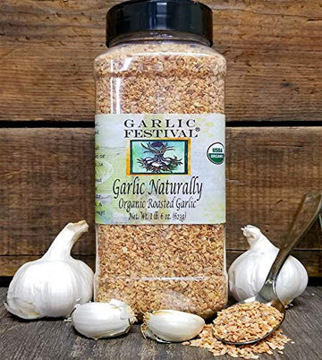 Garlic Festival Foods Garlic Naturally Organic Roasted Garlic Pieces Net Wt. 1 Lb. 6 Oz.