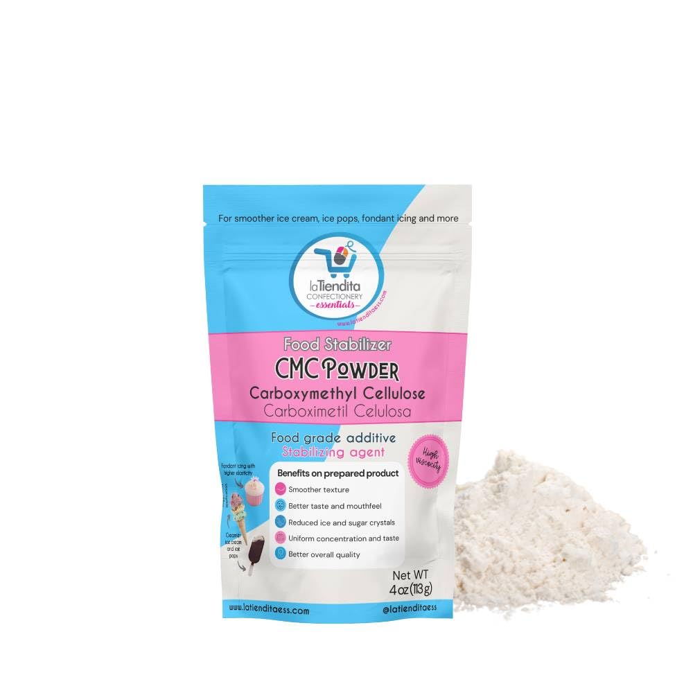La Tiendita Essentials CMC Powder - High Viscosity Thickener, Stabilizer, 4 oz