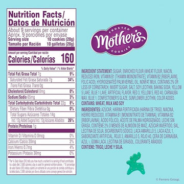 Mothers Frosted Cookies, Limited Batch Reindeer Games, stocking stuffer, Christmas Shortbread Animal Cookies, Resealable Bag, 9