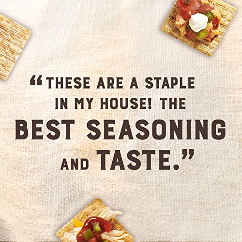 Triscuit Cracked Pepper & Olive Oil Whole Grain Wheat Crackers, Lunch Snacks, Bulk Snack Crackers, 6 - 8.5 oz Boxes