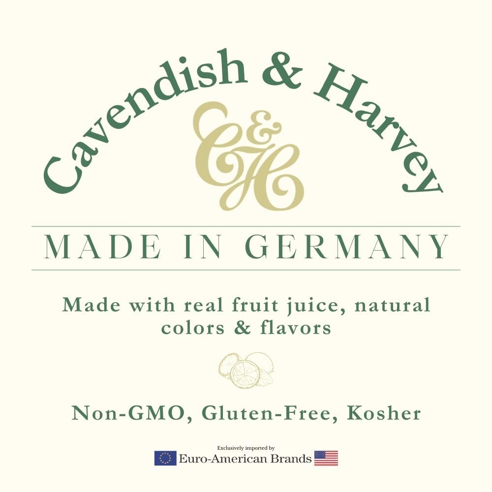Cavendish & Harvey | Mixed Fruit Hard Candy Drops | 5.3 Ounce Tin - 12 Pack