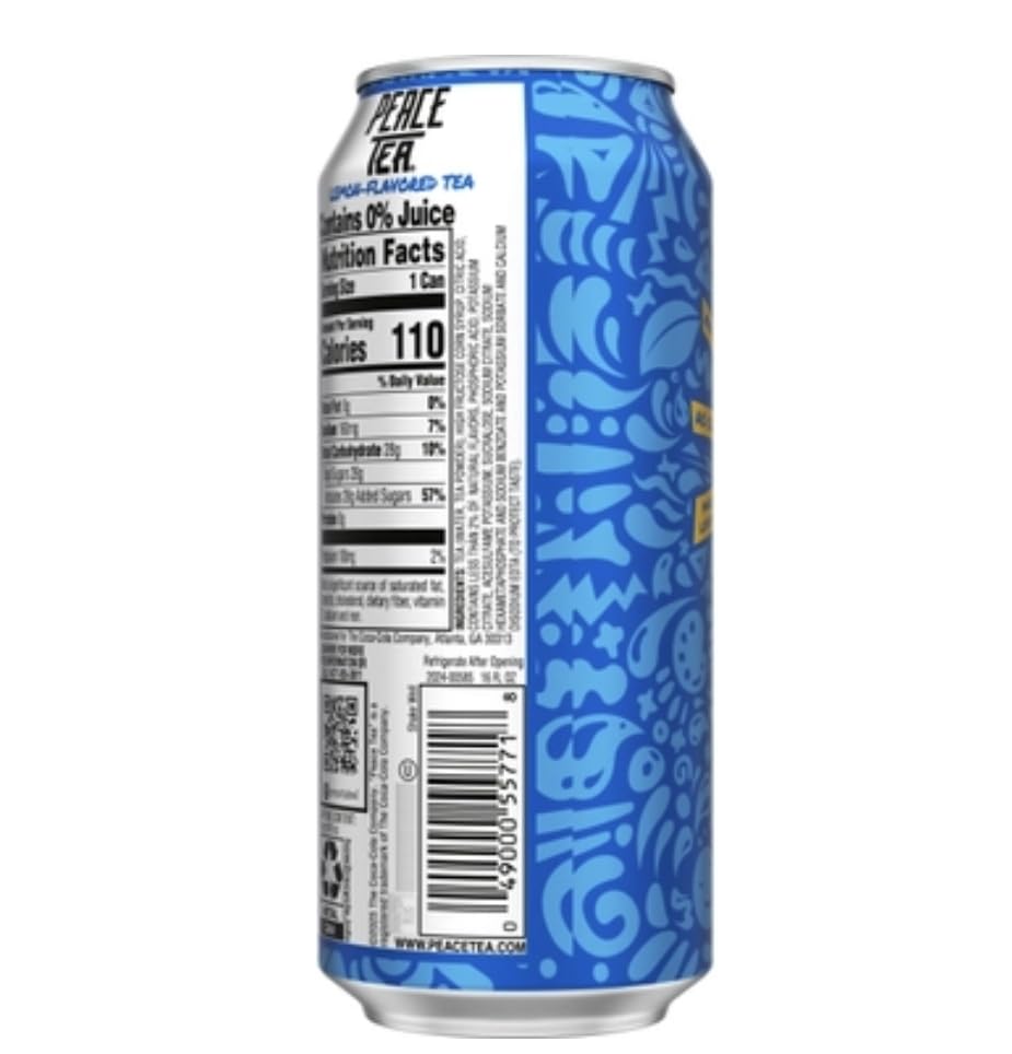 Peace Tea, 16 Fluid Ounces, 24 Count (Caddy Shak)