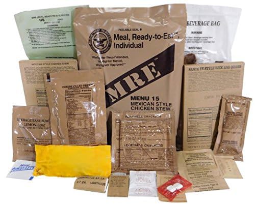 USGI Genuine Military MRE BBQ Shredded Beef Meal, Inspection Date September 2017 or Newer