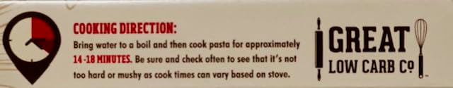 Great Low Carb Company Fettugreat, Fettuccine Shape 8 Oz Pasta, Keto, Low Carb, High Protein. 5 Net Carbs, 21G Protein (2 Pack)