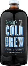 Gradys Cold Brew Concentrate, French Vanilla, 32 Fl Oz