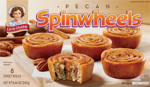 Little Debbie Pecan Spinwheels (8 sweet rolls in 1 box)