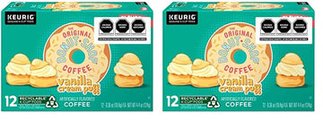 The Original Do Keurig Green Mountain Donut Shop Coffee, Medium Roast, Vanilla Puff, 12 Ct (Pack Of 2)
