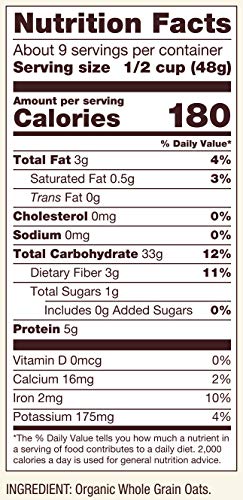 Bobs Red Mill Organic Old Fashioned Rolled Oats, 16 Oz
