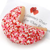 Heart Sprinkles Giant Fortune Cookie (White)