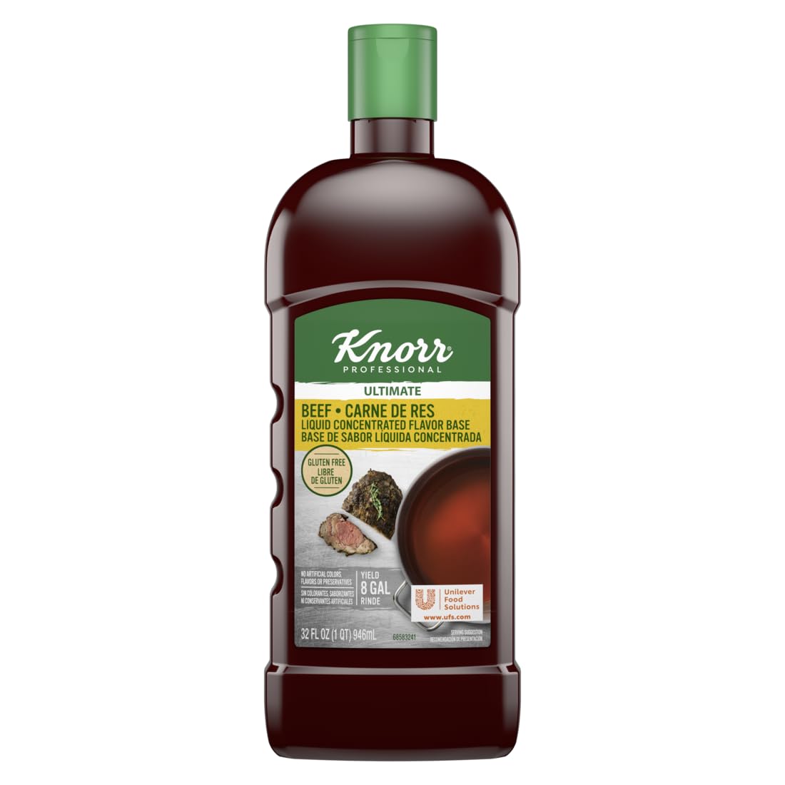 Knorr Professional Ultimate Beef Liquid Concentrated Base Scratch Like Flavor Aromatic Stock Base, Gluten Free, No Artificial Fl