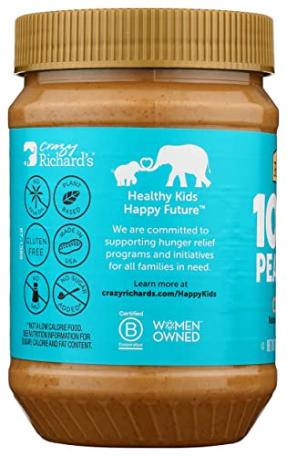 Crazy Richard s Natural Creamy Peanut Butter  26 Ounce (Pack of 6)