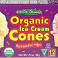 Lets Do Organic Ice Cream Cones - Sugar Cones, Mini Cones, 1.2 Oz, Pack of 12