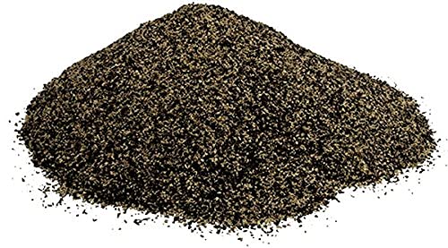 Pride Of India Black Pepper Ground - Pack of 6 - 7oz Medium Dual Sifter Jar - Fresh & Preservatives Free