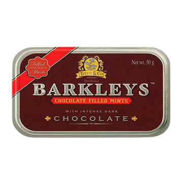 Barkleys Chocolate Breath Mints - Strong Peppermint Flavor With Dark Chocolate Filling-For Party, After Dinner, Wedding, Every D