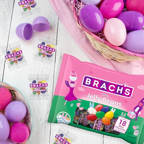 Brach'S Tiny Jelly Beans, Springtime Easter Candy, 9 Oz (18 Individually Wrapped Pouches)