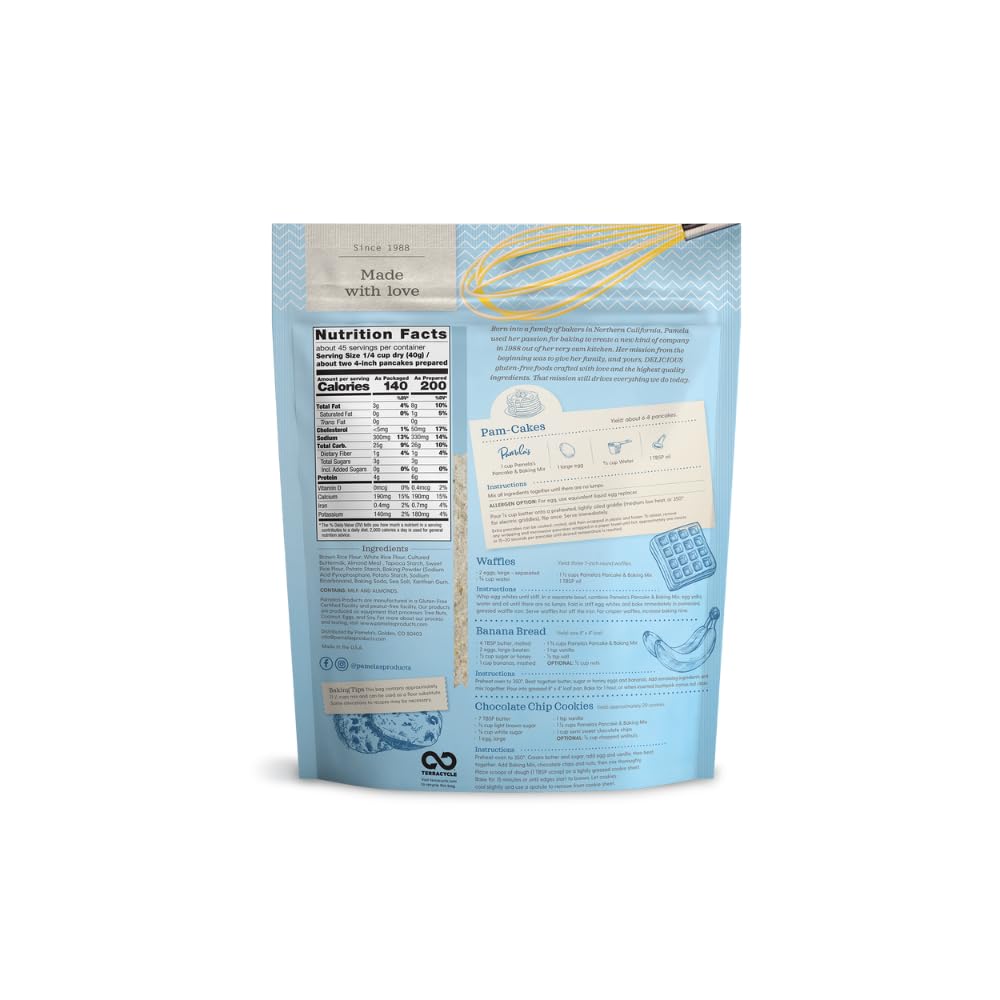 Pamelas Products B31912 Pamelas Ultimate Baking And Pancake Mix -3X4Lb By Pamela'S Products