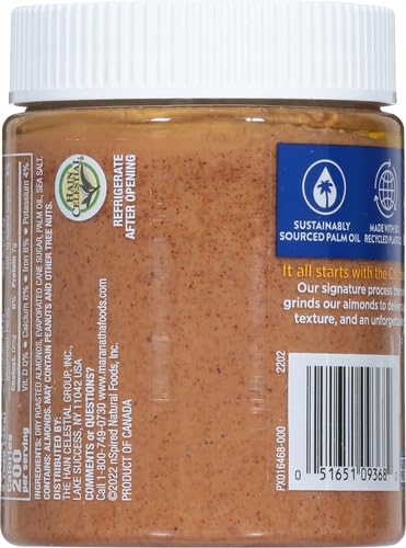 MaraNatha No Stir Creamy Almond Butter, 12 oz Jar (Pack of 4)