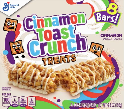 Cinnamon Toast Crunch Breakfast Cereal Treat Bars, Snack Bars, 8 ct (Pack of 5)