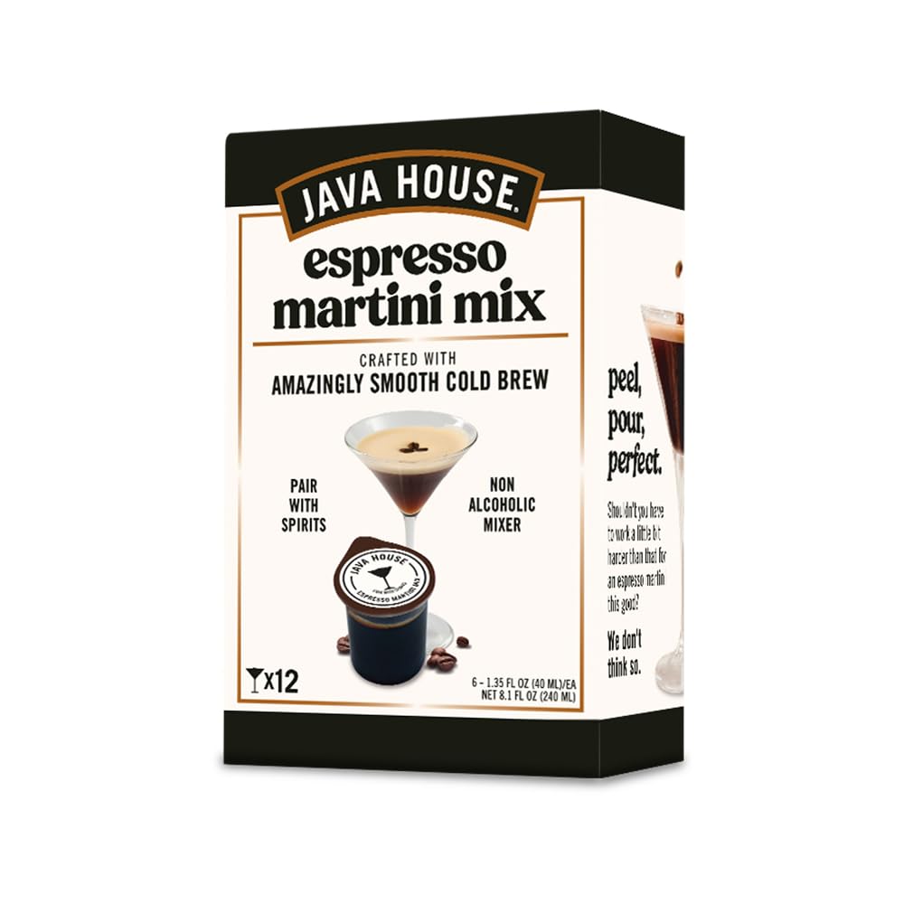 Java House Cold Brew Espresso Martini Pods - 100% Arabica Coffee - 6 Pack (Makes 12 Cocktails)