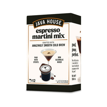 Java House Cold Brew Espresso Martini Pods - 100% Arabica Coffee - 6 Pack (Makes 12 Cocktails)