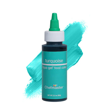 Chefmaster Turquoise Liqua-Gel Food Coloring | Vibrant Color | Professional-Grade Dye for Icing, Frosting, Fondant | Baking & De
