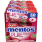 Mentos Pure Fresh Sugar-Free Chewing Gum With Xylitol, Strawberry, 50 Piece Bottle (Bulk Pack Of 6)
