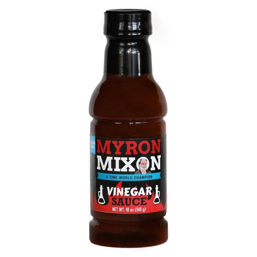 Myron Mixon BBQ Sauce | Vinegar | Champion Pitmaster Recipe | Gluten-Free BBQ Sauces, MSG-Free, USA Made | 18 Oz Bottle