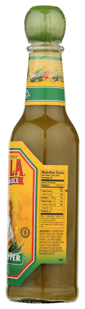 Cholula Green Pepper Hot Sauce, 5 Fluid Ounce - 12 per case.