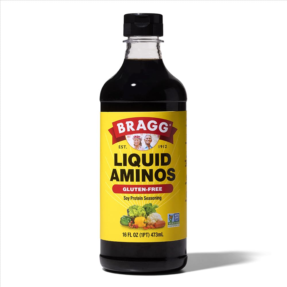 Bragg Liquid Aminos All-Purpose Seasoning - 16 fl oz - Gluten-Free Soy Sauce Alternative - Perfect for Stir-Fries and Cooking at