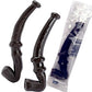 Licorice Pipes La Pipette Black Licorice Candy 60 Count Box - Black