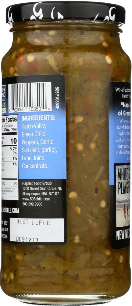 505 Southwestern 16Oz Jar (Select Flavor Below) (Diced Flame Roasted Green Chile - Medium) (3-Pack)
