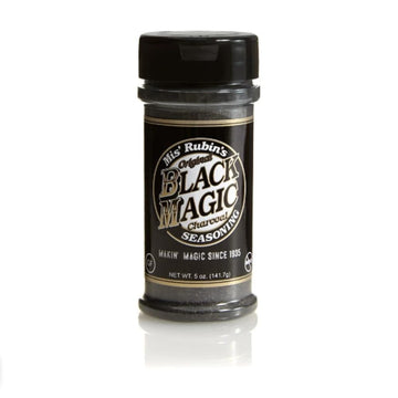 MIS RUBINS BLACK MAGIC SEASONING Charcoal BBQ Seasoning Rub, 5 Oz Shaker
