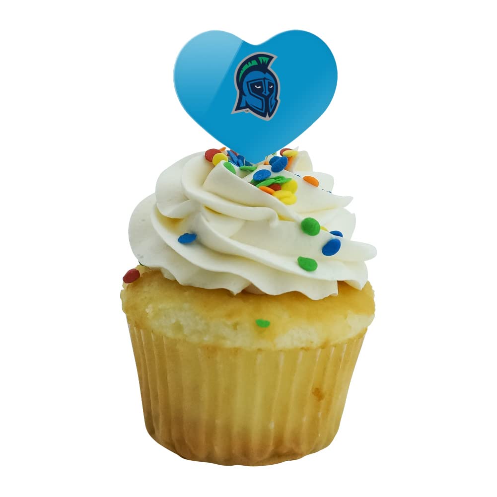 GRAPHICS & MORE Cupcake Picks Set of 6, Acrylic, Heart Love Design, University of West Florida, Model CUPCAKE.HEART.CLCWFL.Z008416