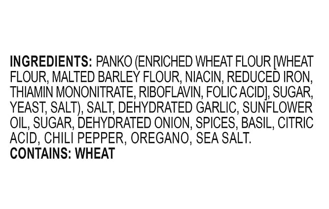 Kinders Crispy Panko Blend, Italian Herb With Garlic And Sea Salt Seasoned Coating Mix | 13 Ounce Resealable Bag, Great For Pan