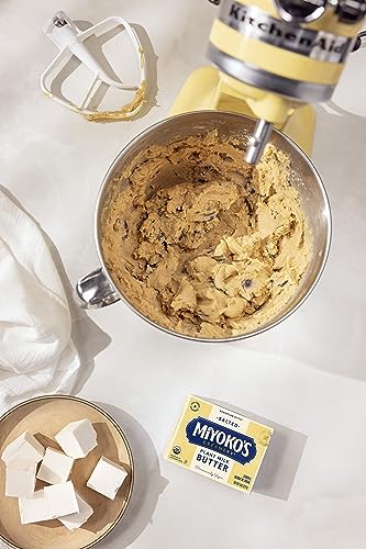 MIYOKOS CREAMERY Organic Salted Vegan Butter, European Style Cultured Plant Milk Butter, 8 Ounce (Pack of 1)