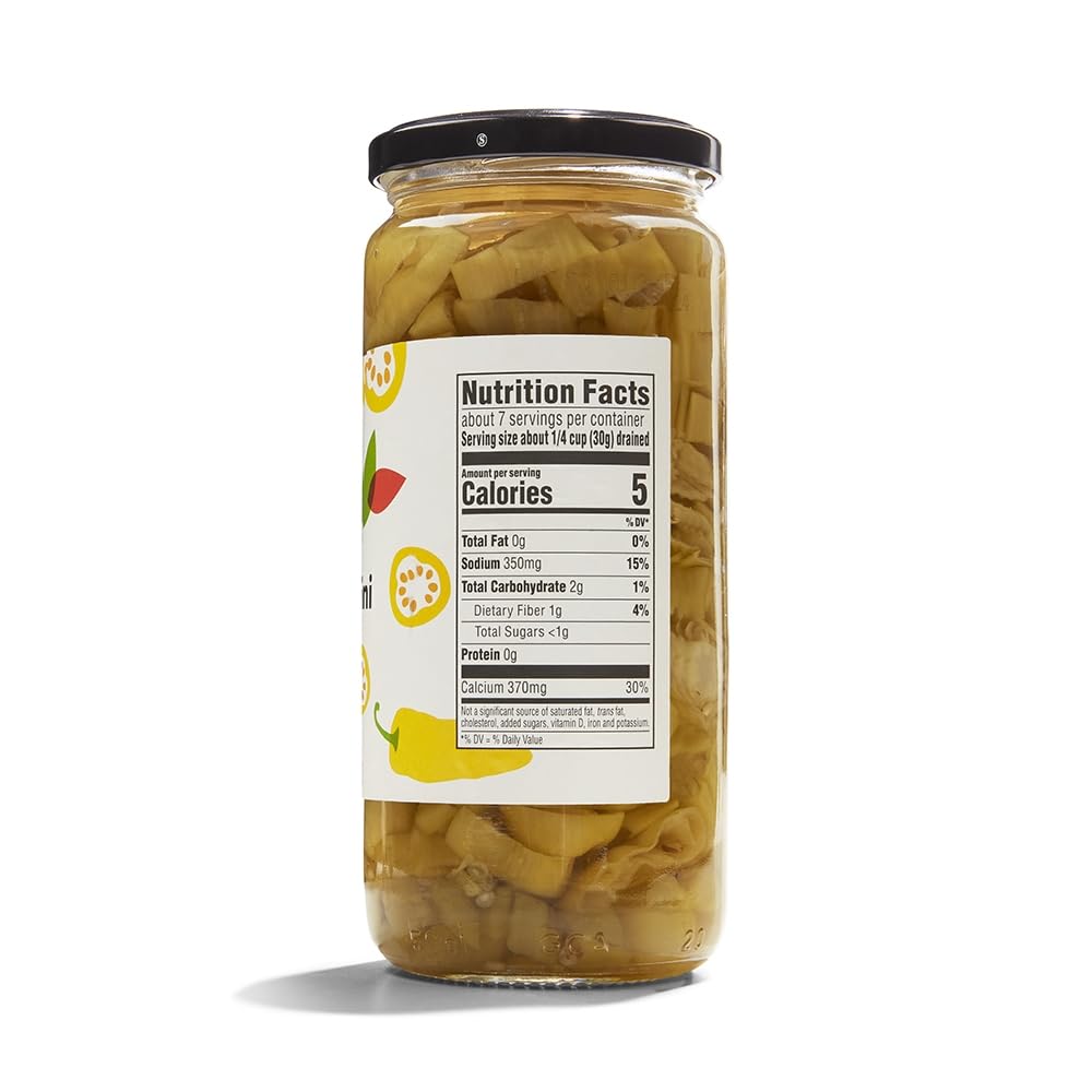 365 By Whole Foods Market, Pepperoncini Sliced Golden Organic, 15.5 Ounce
