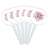 Morehouse College Secondary Logo Cupcake Picks Toppers Decoration Set of 6