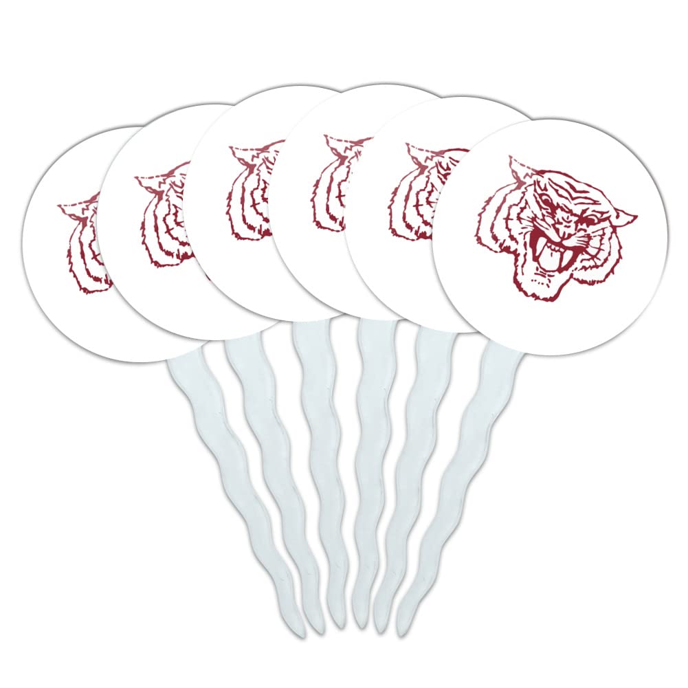 Morehouse College Secondary Logo Cupcake Picks Toppers Decoration Set of 6
