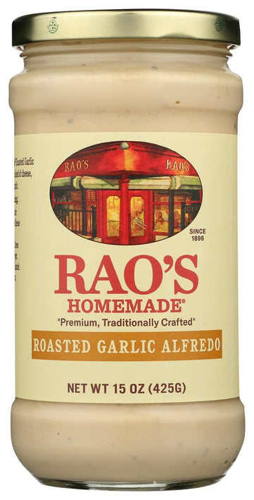Rao's Homemade Roasted Garlic Alfredo Sauce, 15 Ounce, 6PK