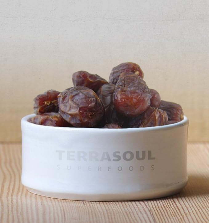 Terrasoul Superfoods Organic Pitted Medjool Dates  12oz - Pits Removed | Soft Chewy Texture | Sweet Caramel Taste