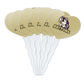 GRAPHICS & MORE Cupcake Picks Set of 6 - Acrylic Heart Love Toppers - Albion College